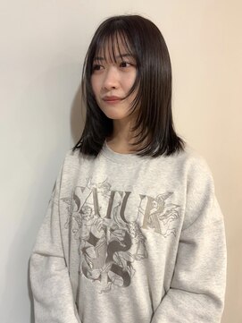 アルク(alku) ブリーチなしグレージュ顔まわりレイヤー