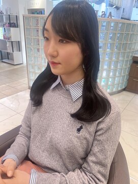 アッシュ 下北沢店(Ash) ブルーブラックくびれ巻きヘア