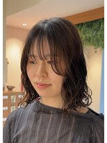 シアン 栄店(CYAN.)&nbsp;初パーマでも簡単セットで可愛いゆるっとボブパーマ