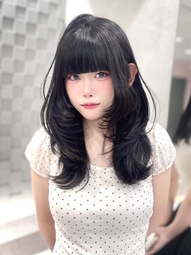 ジーナ 名駅(XENA.) 《LUNA》ハッシュカット/ハイレイヤー/韓国ヘア/ワンホン