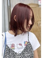 イン(in.)&nbsp;レッドカラー/暖色カラー/ミディアムボブ