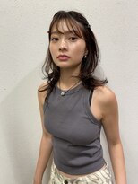 キーチェ 梅田中崎町(keych)&nbsp;レイヤーカット/オリーブベージュ/ブリーチなし/髪質改善/梅田