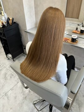 キング 梅田店(K!ng) ハイライトカラーミルクティーベージュレイヤーカットオルチャン