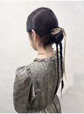 お呼ばれアレンジ/ヘアセット/カチモリヘア/20代