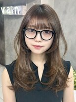 ヴェイン 渋谷(vain)&nbsp;オリーブブラウンナチュラルレイヤーふんわりレイヤー小顔補正