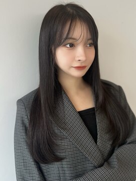 ソラ 広尾店(SORA) レイヤーカット/ロングヘア/ダークグレー