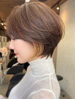 ダム(DaM) ナチュラルボブ前髪ありイメチェン20代30代40代ショートボブ