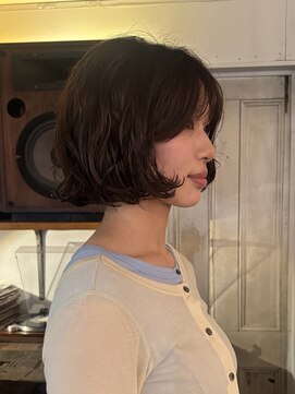 アンプラグド(unplugged) 外国人風ウェーブボブパーマ／unplugged