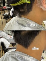 オーシャントーキョー 大阪(OCEAN TOKYO)&nbsp;ワックスなしツーブロックメンズセンターパートニュアンスパーマ