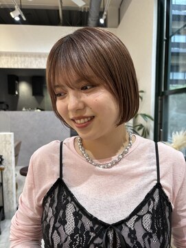 バランス ヘアーアンドアイラッシュ 野田店(balance.) 丸みボブ