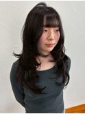 顔周りカット レイヤー 前髪カット グレージュ 20代 10代 艶髪