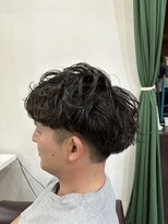 ヘアーラウンジ エゴ(Hair Lounge EGO) 無造作ニュアンスパーマ 武蔵新城美容室EGOメンズカット松波光男
