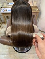 ココペリヘアー&nbsp;髪質改善ルミエールトリートメント×ネビージュ×くすみカラー