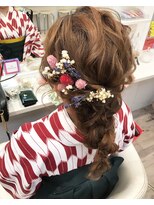 袴スタイル編みおろし