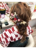 袴スタイル編みおろし