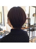 襟足のくびれがポイント♪ショートボブ☆〔八戸,田向〕