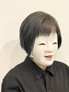 コマ(coma) 【coma中野】くびれショートボブ_シースルーグレージュ