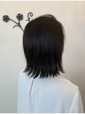 ボブ/アッシュブラック/30代/40代/50代