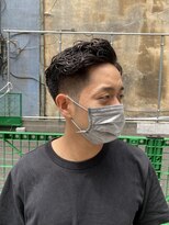 三越前　メンズ必見　スタイリングのお悩み解決　短髪パーマ