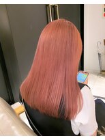 ヘアサロン ガリカ 表参道(hair salon Gallica) 【柴田優香】切りっぱなしチェリーピンク愛されモテ髪透明感