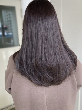 ロカ(roka) 大人可愛いラベンダーベージュ　ピンクラベンダーレイヤーロング