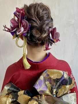 オブジェ(OBJET) 成人式、振袖ヘアセット