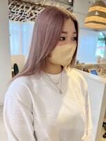 ココルアナ(coco luana)&nbsp;ピンクベージュ/ハイトーン/髪質改善/ケアブリーチ/学割U24/韓国