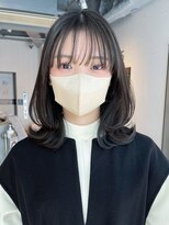 アイティーバイアルバム 北千住店(IT by ALBUM)&nbsp;くびれレイヤー_斜めバンググレージュカラーシルキー_ba443621