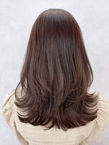 アイティー バイ アルバム 浦和店(IT by ALBUM)&nbsp;ミディアムレイヤー_斜めバンググレージュカラー_ba461071