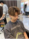 ツイストスパイラルパーマハイライトメッシュ骨格矯正カット