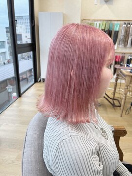 ミラシィ 成田(Mirashy) ブリーチ3回!可愛いホワイトピンクベージュ(^.^)