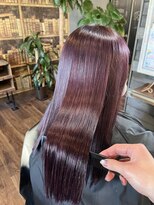 ヘアーデザイン ディードット(Hair design D.) うるちゅるパープル！/ブリーチカラー