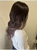グラデーション×ラベンダーピンク