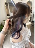 20代30代ブルーパープルイヤリングカラー