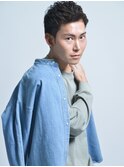 アップバングショート【ツーブロック刈り上げ黒髪短髪】
