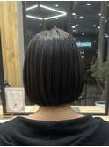 【縮毛矯正】【切りっぱなしボブ】
