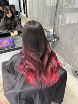 ボンズサロン オモテサンドウ(BONDZSALON OMOTESANDO)&nbsp;外国人風ハイライト×バレイヤージュ【表参道駅/原宿駅】