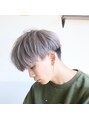 ヘアデザインサロン246 メンズカット ブリーチ グレージュ 韓国マッシュ