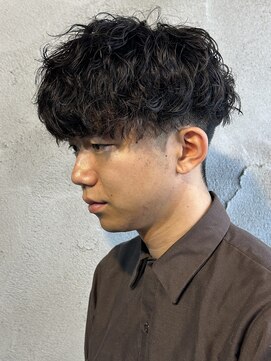 ニアウ 高崎店(Niau) 波巻きスパイラルパーマメンズパーマメンズマッシュ群馬高崎眉毛