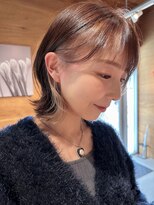 美容室 ビ フェスカ(B FESCA) イヤリングカラー/ベージュ/30代40代20代/寒色ベージュ