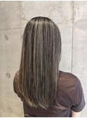 大人の地毛にハイライトでヘルシー女子！福岡ハイライト