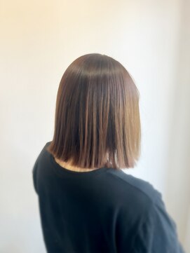 ル レーヴ 和田店(Le reve) 切りっぱなしボブ/縮毛矯正/ダメージレス/簡単セット【横井】