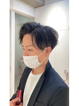 ヘアサロン ガリカ 表参道(hair salon Gallica) 七三かき上げツーブロック/アップバング/スーツ◎
