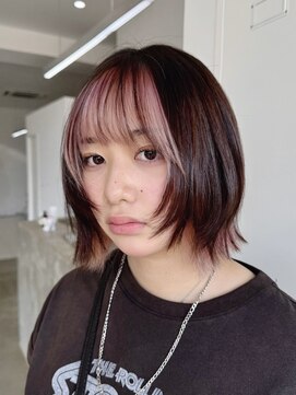 ノートエートル 西金沢(Nought etre) インナーカラー10代20代30代ブリーチカラー