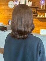 ビスクヘアデザイン(bisq hair design)&nbsp;グレージュ　艶髪　髪質改善　ブリーチ　ピンクベージュ　韓国風
