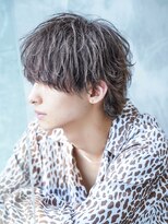 アルファ 新宿(alpha)&nbsp;フェザーパーマ/ブルーブラック/刈り上げセンターパート[新宿]