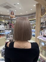 ヘアーザラブズラフズ オーガニカ 北九州(HAIR THE LOVES LAUGHS ORGANICA)&nbsp;ブリーチWカラー、ボブ