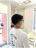 ローフェード×6:4アップバングショート