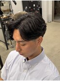 フェザーショート/MEN'S/メンズ/ショートセンターパート/松戸駅