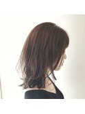 【Mira】 ミディアムレイヤー×ベージュブラウン♪